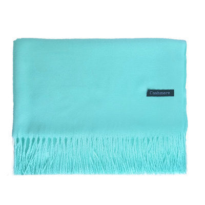 High-End Warm Imitation Cashmere Scarf for Women in Autumn and Winter Pure Color Elegant Versatile Tassel Shawl Fashionable Outer Dual-Purpose Scarf