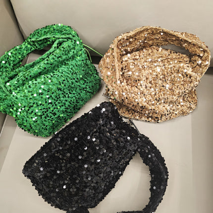 Fashion New Trendy Bags Niche Design Sequin Underarm Bag Trendy Niche High-End Shoulder Handbag