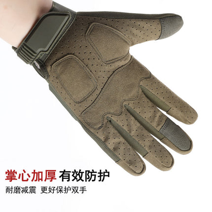 Tactical Gloves Men's Outdoor Rock Climbing Sports Training Protective Motorcycle Anti-slip Touch Screen Cross-border Riding Gloves Men