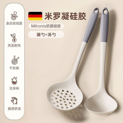 Food Grade Silicone Shovel Non-Stick Special Sticker High Temperature Resistant Silicone Shovel Protecting Pot Household Cooking Shovel Soup Spoon