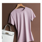 [Round neck] lotus root starch color / S