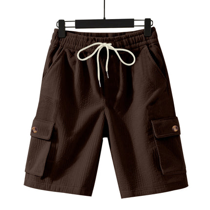 Cross-border Amazon American Outdoor Summer Men's Heavy Loose Casual Sports Corduroy Tooling Shorts