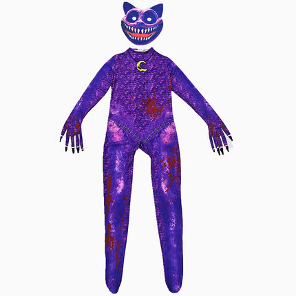 halloween rainbow friends ROBLOX game cos blue color little monster costume jumpsuit