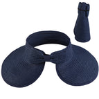 Navy blue / One size fits all straw hat (56-60cm)