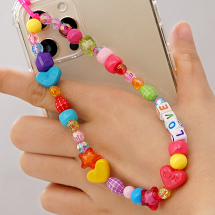 Factory direct supply handmade beaded mobile phone lanyard bluetooth speaker lanyard flashlight fan selfie stick U disk sling