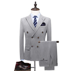 Light gray three-piece set / 3XL