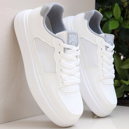 Brand Men's Shoes Summer Breathable Mesh Panel Shoes Sports Shoes Men's 2025 New Casual Shoes Men's White Shoes