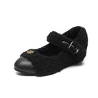 Black 8588-2 round head camellia buckle / 33