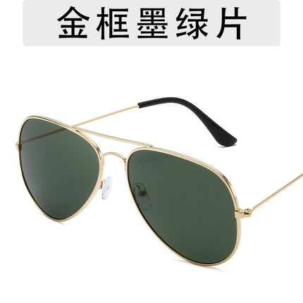 3025 fashion aviator goggles men and women personalized hip-hop all-match sunglasses 3026 colorful ocean sunglasses