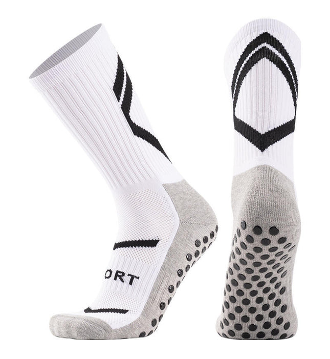 Cross-border spring and summer football socks men's anti-slip socks in the tube glue socks thickened towel bottom sports socks men's wholesale