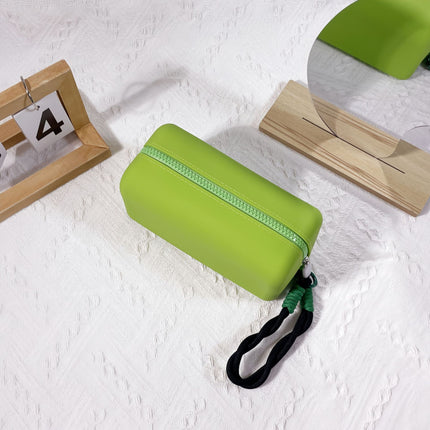 Ready-Made Silicone Cosmetic Bag, Waterproof and Dustproof Storage Bag, Large-Capacity Travel Silicone Cosmetic Bag, Foldable and Easy to Clean