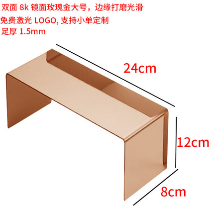 Clothing Store, Shoe Store, and Bag Display Props, High and Low Models, Stainless Steel Shoe and Bag Display Racks, Hot-Selling Cross-Border Items