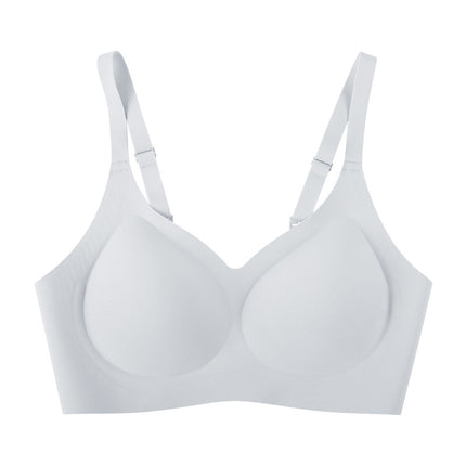 Fixed Cup, No Steel Ring, Jelly Seamless Bra for Women, Small Chest, Push-Up, Comfortable, Anti-Sagging Bra