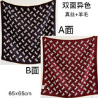 Queue carriage with silk hair black and red / 65cm