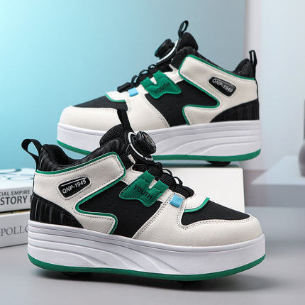 Wholesale children's heloo shoes for boys and girls outdoor sneaker four-wheel detachable walking skates foreign trade explosions