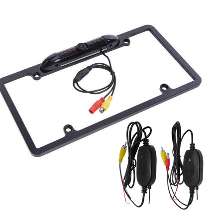 Cross-Border Amazon Us License Plate Frame Reversing Rear View Camera License Plate Frame Infrared Light Night Vision Car Camera