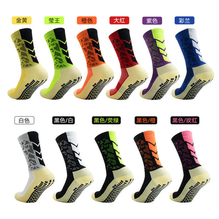 Spring and Summer Adult Professional Football Socks, Training Non-Slip Socks, Towel Bottom Sports Socks, Mid-Tube Dotted Socks, Factory Wholesale