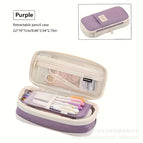 Twill retractable pencil case [purple]