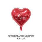 18inch red heart valentine's day double sided printing aluminum film 1