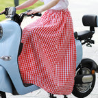 Red Plaid-Sun-proof skirt / Free size (40.00 kg-85.00 kg