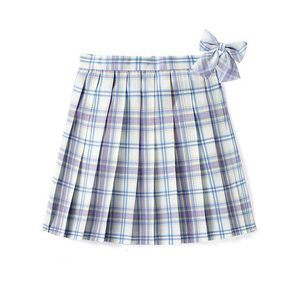 Underwear Safety Lining Anti-Exposure Plaid Pleated Skirt Short Skirt High Waist Skirt School Uniform Class Uniform Garden Uniform Uniform Work Clothes