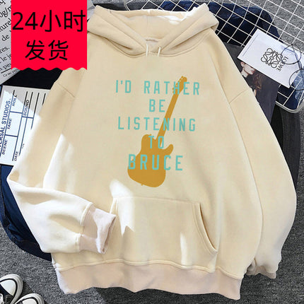 Bruce Springsteen Hoodies Harajuku Winter Fashion Funny Younger Y2K Bug Girl Sports