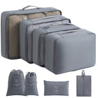 Eight-piece set/small wash bag [grey] / 290t twill tarpaulin