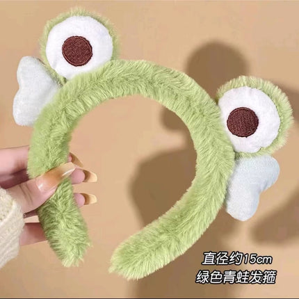 Face Wash Plush Headband for Women, Cute New Cartoon Headwear, Face Wash Mask, Hairband, Non-Slip Headband, Hair Accessories