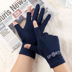 Sports logo two-finger navy blue