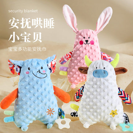 Baby Washable Sleeping Doll Baby Soothing Towel Doll with Teeth Gum Locomable Toy for Boys and Girls