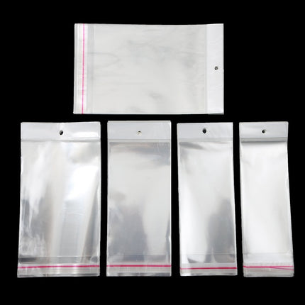 Wholesale Opp Bags Self-Adhesive Bags DIY Handmade Small Jewelry Packaging Bags Transparent Self-Sealing Plastic Bags