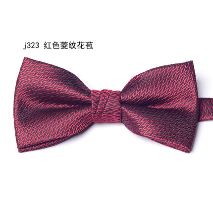 Bow Tie Men's Wedding Groom Best Man Formal Shirt Performance Brother Group Pattern Bow Tie Wedding Trendy Dress