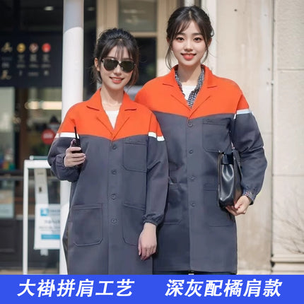 Labor Protection Coat, Work Uniform, Thickened Uniform, Camouflage Blue Denim, Handling Clothing, Dustproof Workwear, Printed, Breathable