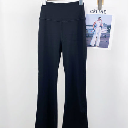 Micro-Flared Yoga Pants, Sports Fitness Nude Pants, High-Waisted Butt-Lifting Tights, Peach Butt Pilates Sports Flared Pants