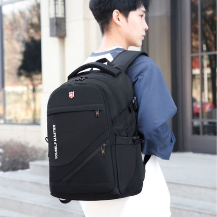 Cross-border Backpack Men's Large Capacity Business Travel Bag Computer Backpack Junior Senior high school College Student Schoolbag New Travel