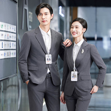 Senior sense 4S store hotel manager interview formal wear high-end suit men's and women's work clothes professional suit wholesale