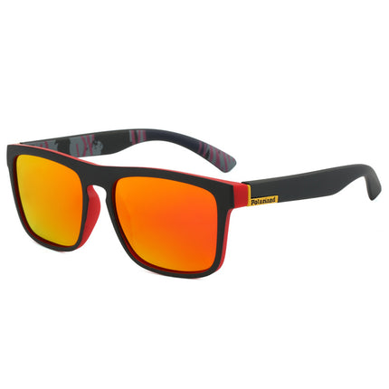 Polarized Elastic Paint Real Film Sunglasses Outdoor Beach Men's Sunglasses Fishing Mountaineering Glasses Anti-UV New