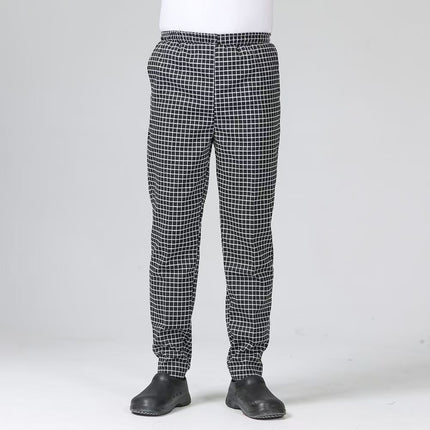 Chef Work Pants for Women with Elastic Waistband, High-Quality Waiter Work Pants for Men, Suitable for All Seasons, Slim Fit