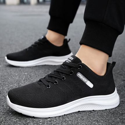 Men's Sports Shoes, New Summer Style Breathable Mesh Shoes, Soft Soles That Don'T Tire Your Feet, Running Shoes, Versatile Lace-Up Men's Shoes