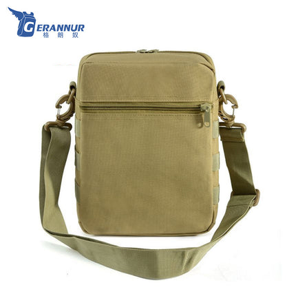 Outdoor military fans camouflage shoulder bag men's fashion messenger bag IPAD bare metal bag men's bag leisure travel tactical bag