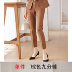 One-Piece Brown Cropped Pants / S