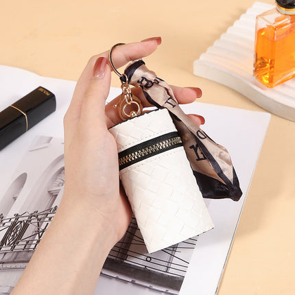 High-End Luxury Coin Purse Pendant Earphone Bag Lipstick Mini Keychain Bag Retro Bucket Lipstick Bag Simple Pendant Bag