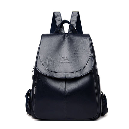 2024 New Fashion Backpack Women's PU Soft Leather Small Backpack Korean Style Distinctive Women's Backpack Trendy Dual-purpose Chest Bag