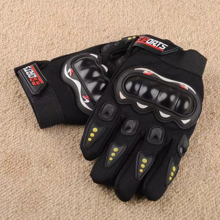 Motorcycle Riding Gloves, Hard-Shell Protective Half-Finger Outdoor Sports Gloves, Breathable, Non-Slip, Touch-Screen Compatible Motorcycle Gloves