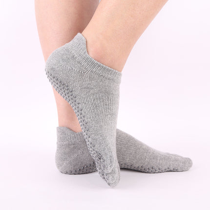 Toesox quality new gradient yoga socks tie-dyed backless five-finger socks sports pilates dispensing non-slip socks