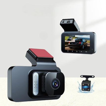 3inch High-Definition 1080P Front and Rear Dual-Recording Driving Recorder Wifi Mobile Phone Interconnection 3m Adhesive Bracket Reversing Image