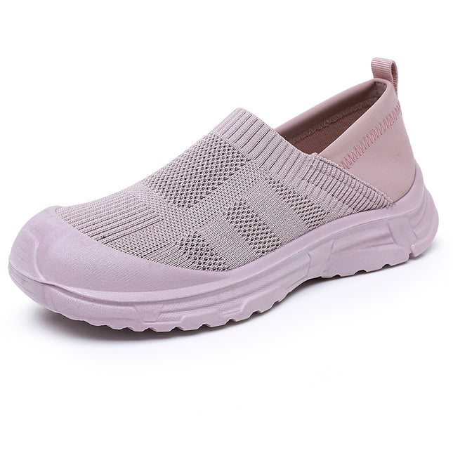 Shoes for Women 2025 Spring New Casual Shoes Lazy One-Leg Round Toe Heightening Breathable Non-Slip Wear-Resistant Women's Shoes