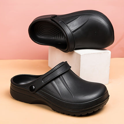 Black Eva Clogs - Non-Slip, Lightweight, Durable Garden