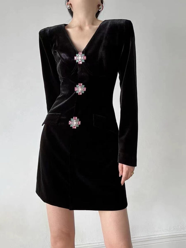 Velvet Sheath Dress / Robe Fourreau Velours