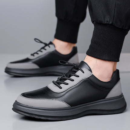 Sports Shoes 2026 New Trendy Genuine Leather Lightweight Soft-Soled Soft-Surface Casual Shoes for Men, Students, Running, Outdoor Men's Shoes
